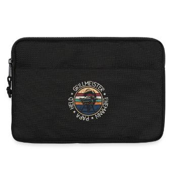 Grillmeister Ehemann Papa Held Grillen BBQ Retro - Laptoptasche 13" - Schwarz - Vorne
