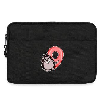 9 Anniversaire 9 ans avec motif animal - neuf - Sacoche pour ordinateur portable 13 pouces - noir - Devant