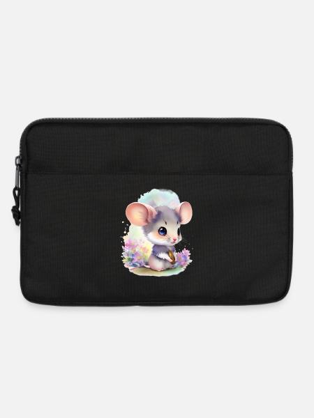 Süße Maus - Laptoptasche 13" - Schwarz