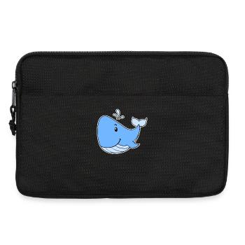 Baleine de mer - Sacoche pour ordinateur portable 13 pouces - noir - Devant