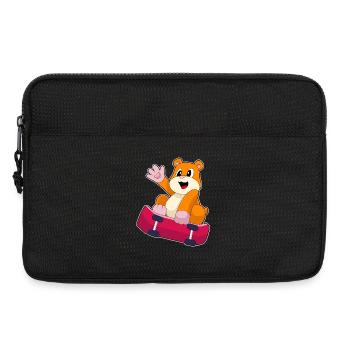 Hamster Skater Skateboard - Laptop bag 13" - black - Front