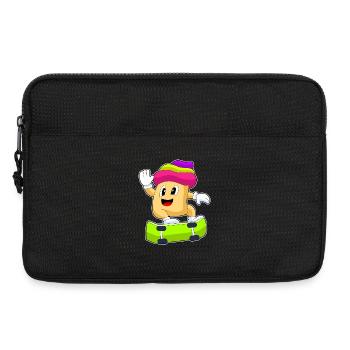Cupcake Skater Skateboard - Laptoptasche 13" - Schwarz - Vorne