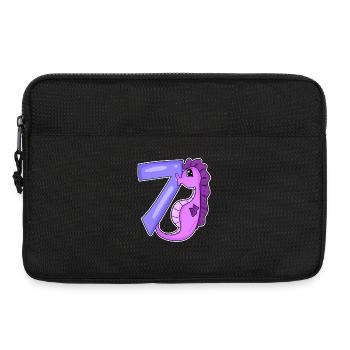 7. Geburtstag Motiv Seepferd - siebeng Jahre alt - Laptoptasche 13" - Schwarz - Vorne