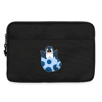 Pinguin Ei - Laptoptasche 13" - Schwarz - Vorne
