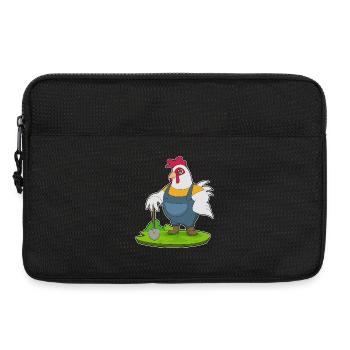 Ferme de pelles Rooster Farmer - Sacoche pour ordinateur portable 13 pouces - noir - Devant