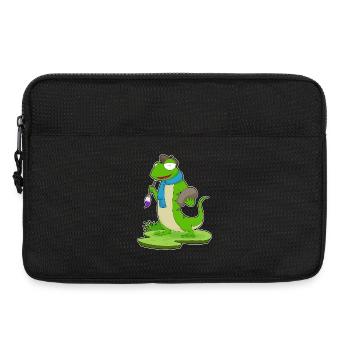 Eidechse Maler Pinsel Malen - Laptoptasche 13" - Schwarz - Vorne