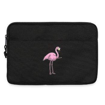 Flamingo Teacher Pointing Stick School - Laptop bag 13" - black - Front