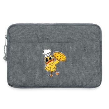 pizza maker pizza chef canard italie - Sacoche pour ordinateur portable 13 pouces - gris chiné - Devant