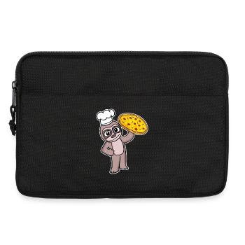 pizza maker pizza chef sloth Italy - Laptop bag 13" - black - Front