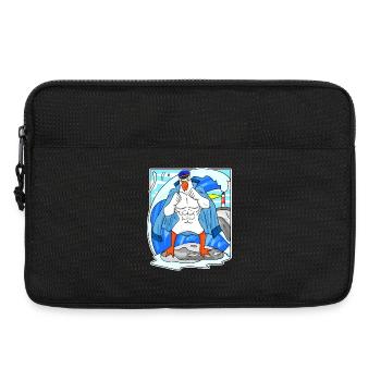 Muscles Seagull Sea North Sea Gift - Laptop bag 13" - black - Front
