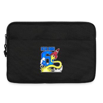 6 Geburtstag Junge Astronaut Rakete - sechs Jahre - Laptoptasche 13" - Schwarz - Vorne