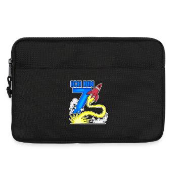 7 Geburtstag Junge Astronaut Rakete - sieben Jahre - Laptoptasche 13" - Schwarz - Vorne