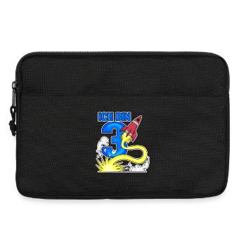 3 Geburtstag Junge Astronaut Rakete - Drei Jahre - Laptoptasche 13" - Schwarz - Vorne