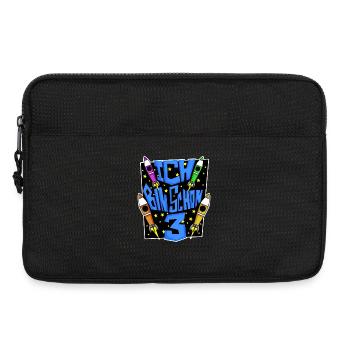 3 Geburtstag Junge Astronaut Rakete - Drei Jahre - Laptoptasche 13" - Schwarz - Vorne