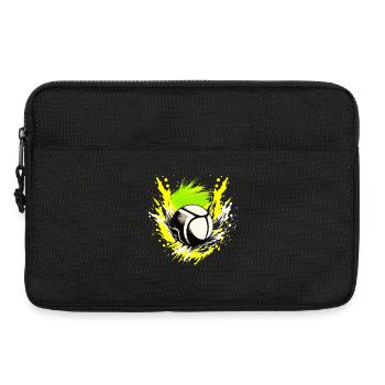 Volleyball Logo - Laptoptasche 13" - Schwarz - Vorne