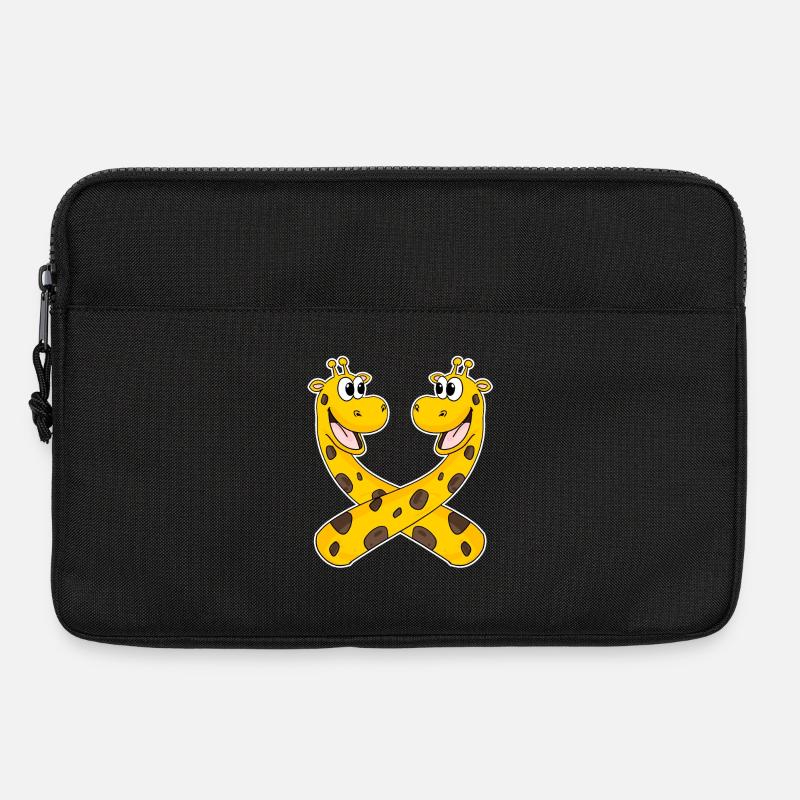 Giraffen Giraffe - Laptoptasche 13" - Schwarz