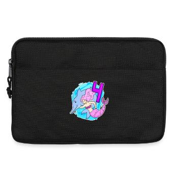 Fille - 4ème anniversaire Mermaid Daughter - Sacoche pour ordinateur portable 13 pouces - noir - Devant