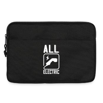 All Electric Supercharge - for electric car fans - Laptop bag 13" - black - Front