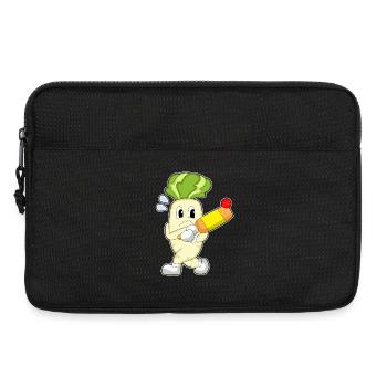 Radieschen Cricket Cricketschläger - Laptoptasche 13" - Schwarz - Vorne