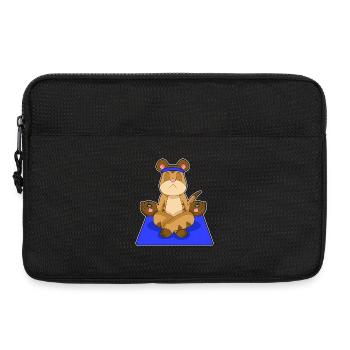 Erdmännchen Yoga Fitness Meditation - Laptoptasche 13" - Schwarz - Vorne