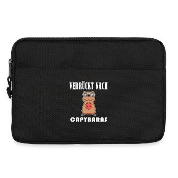Capybara Wasserschwein - Laptoptasche 13" - Schwarz - Vorne