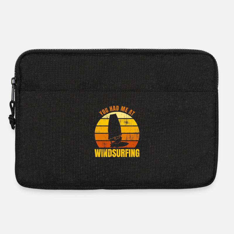 You Had Me At Windsurfing - Laptoptasche 13" - Schwarz