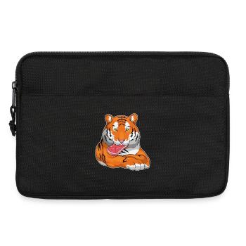 Tiger Fleisch - Laptoptasche 13" - Schwarz - Vorne