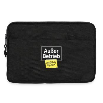 Außer Betrieb Geduldsfaden Gerissen Geduld Büro - Laptoptasche 13" - Schwarz - Vorne
