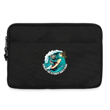 Beach Bums Koala hat Spass beim surfen - Laptoptasche 13" - Schwarz - Vorne