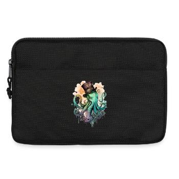 Octophus avec cylindre - Sacoche pour ordinateur portable 13 pouces - noir - Devant
