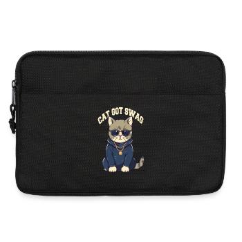 Got Swag Katze mit Sonnenbrille - Laptoptasche 13" - Schwarz - Vorne