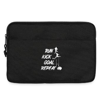 Rugby player routine - Laptop bag 13" - black - Front