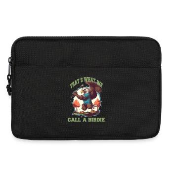 Birdie Adler swings the golf club - Laptop bag 13" - black - Front