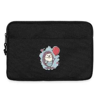 süsser Igel mit Luftballon - Laptoptasche 13" - Schwarz - Vorne