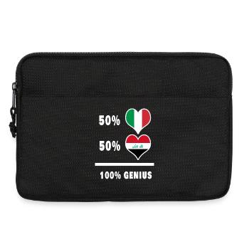 Iraq and Italy 100% fantastic flags - Laptop bag 13" - black - Front