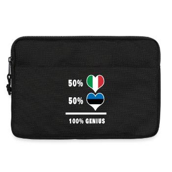 Estonia and Italy 100% fantastic flags - Laptop bag 13" - black - Front