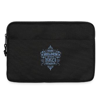 Wahre Helden wurden 1993 geboren Geburtstag - Laptoptasche 13" - Schwarz - Vorne
