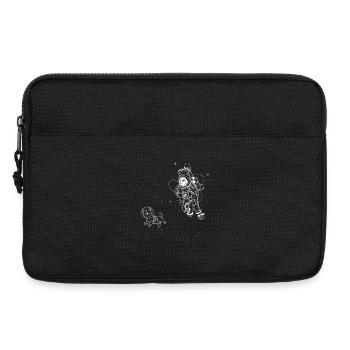 Lustiger Tierhund im Weltraum Astronaut - Laptoptasche 13" - Schwarz - Vorne