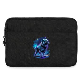 Pug Midnight Magic - Laptop bag 13" - black - Front