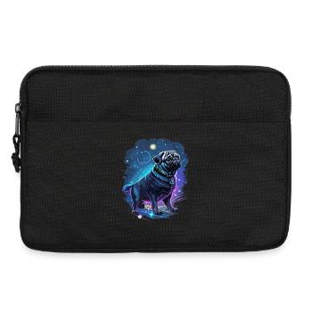 mythischer Mops Hund - Laptoptasche 13" - Schwarz - Vorne