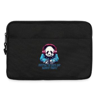 Panda DJ - Laptop bag 13" - black - Front
