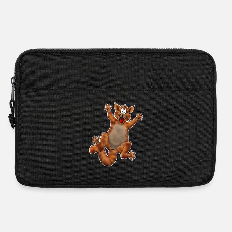 Crazy Cat - Laptop bag 13" - black
