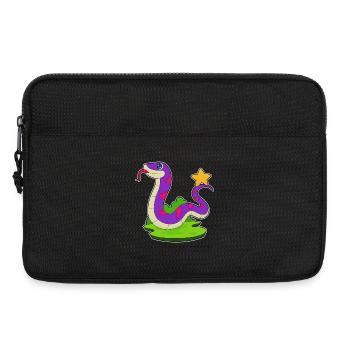 Étoile du serpent - Sacoche pour ordinateur portable 13 pouces - noir - Devant