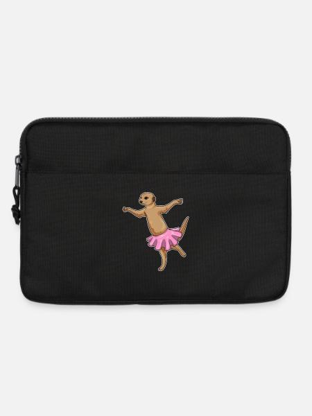 Erdmännchen Ballerina Ballett Tanz - Laptoptasche 13" - Schwarz