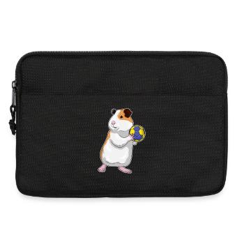 Joueur de handball cochon d’Inde handball - Sacoche pour ordinateur portable 13 pouces - noir - Devant