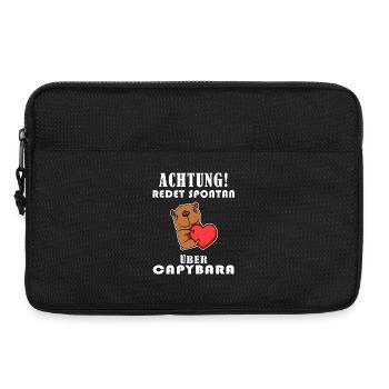Capybara Wasserschwein Capybaras - Laptoptasche 13" - Schwarz - Vorne