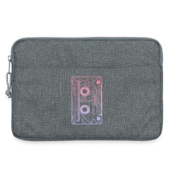 Cassette 90s Party 80s Retro Music Tape - Sacoche pour ordinateur portable 13 pouces - gris chiné - Devant