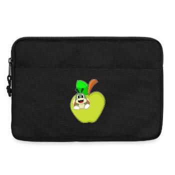 Pomme chenille - Sacoche pour ordinateur portable 13 pouces - noir - Devant