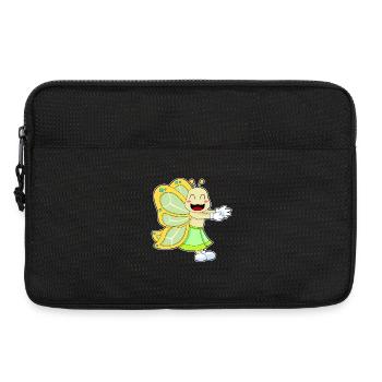 Danse de ballet de ballerine papillon - Sacoche pour ordinateur portable 13 pouces - noir - Devant