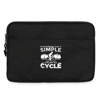Retirement Cycling - Laptop bag 13" - black - Front